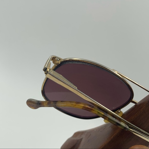Vintage ESQ Tortoise/Silver Aviator Sunglasses - Picture 5 of 6